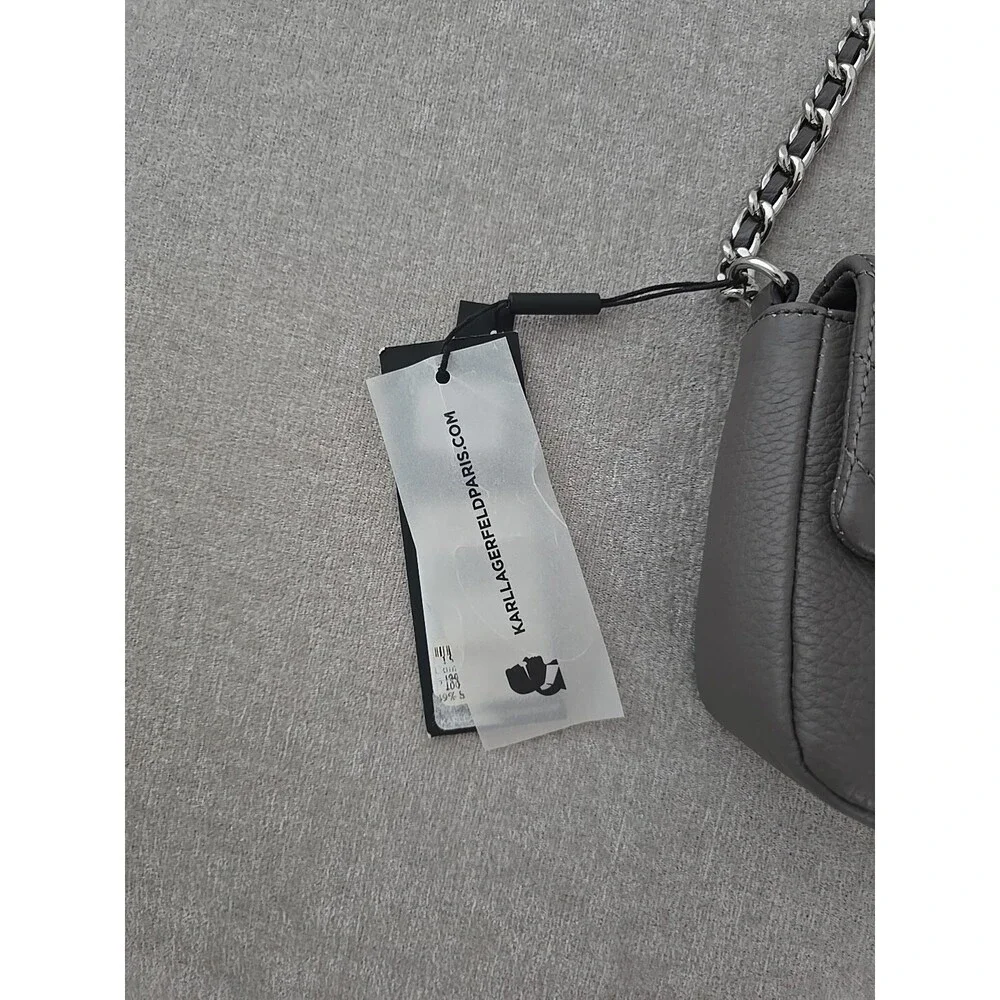 Karl Lagerfeld Paris Women's Agyness Pebble Sm Crossbody LEATHER - Picture 3 of 7